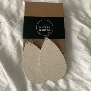 Nickel & Suede Earrings